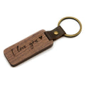 Custom Engraved Wood Keychain