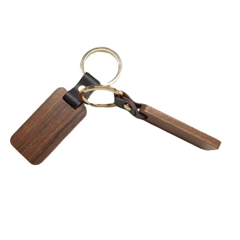 Custom Engraved Wood Keychain